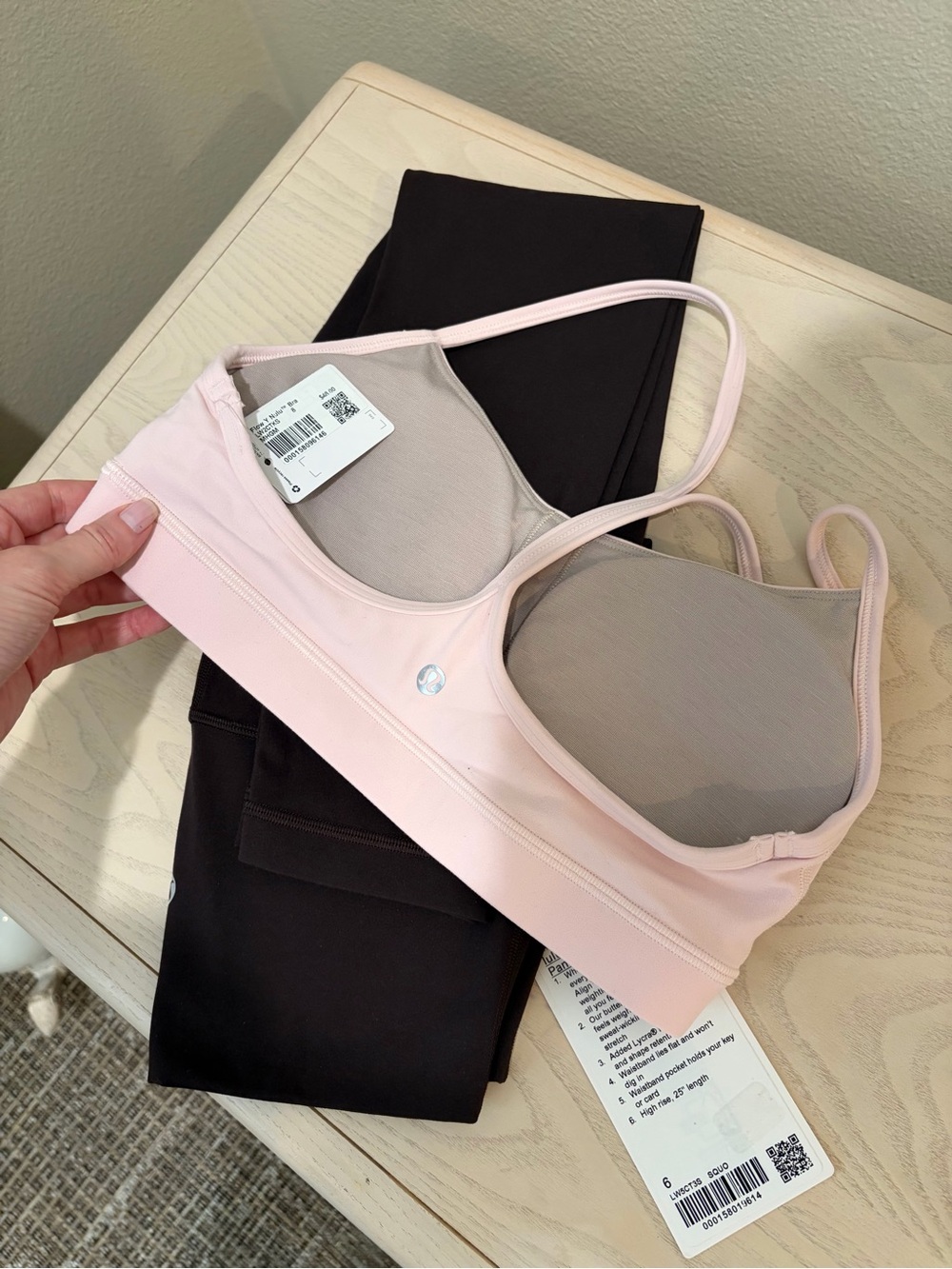 NEW lululemon Pink Sports Bra Size 8